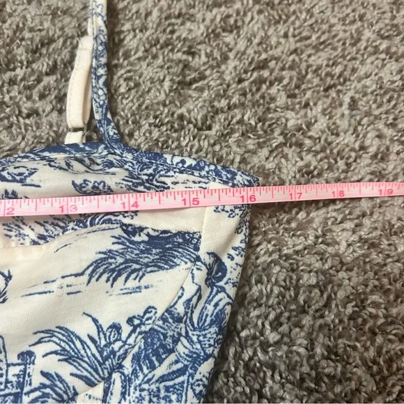 Cider Blue and Cream Printed Bodysuit - Picture 6 of 8